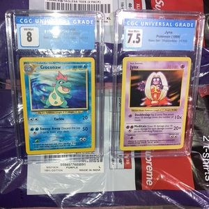 Pokémon Graded Slabs! CGC Near Mint 7.5/8 from 1999/2000 Two For One Special!